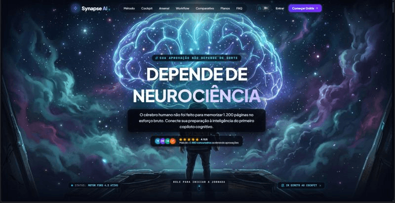 Screenshot do projeto Synapse AI